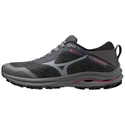 Zapatillas Para Correr Mizuno WAVE Rider GTX Mujer Negros / Plateados / Fucsia - Chile M780XPUJCL